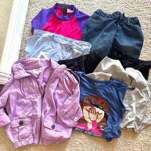 Lot Of Girls Clothes Size 7/8 Spring Summer Clothes 9 Pieces